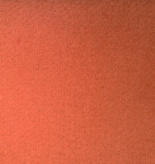 Tawny or golden orange Tudor style woollen 2/2 twill cloth - fabric sold by the half yard
