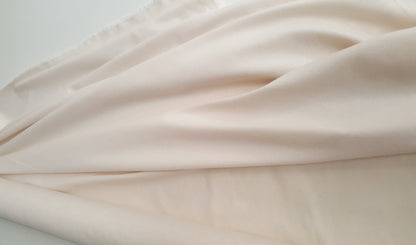 Unbleached/cream/natural colour brushed cotton ('domet') - fabric sold by the half yard