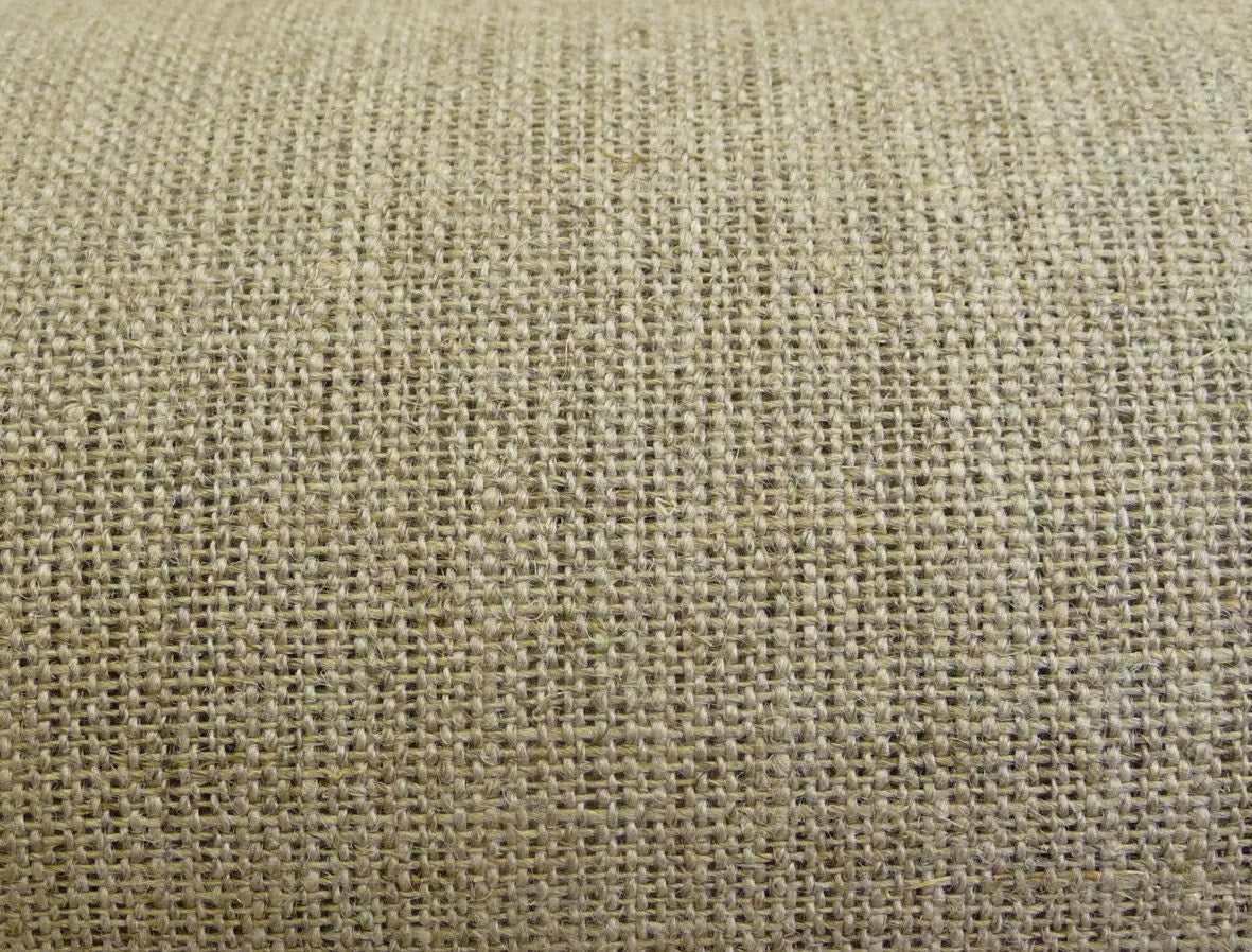 Unbleached/natural 100% linen canvas cloth, medium weight - fabric sold by the half yard