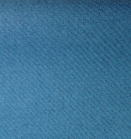 Woad blue Tudor style woollen 2/2 twill cloth fabric - sold by the half yard